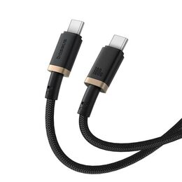 Rychlonabíjecí kabel Baseus Dura USB-C/USB-C 1m 100W černo zlatý