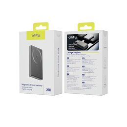 Bezdrátová powerbanka Allity APB-300 PD QC 20W 10000mAh šedá