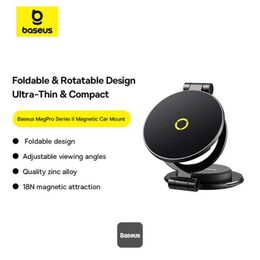 Magnetický držák do auta Baseus MagPro Series II s přísavkou černý