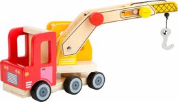 small foot Dřevěné auto s jeřábem - poškozený obal