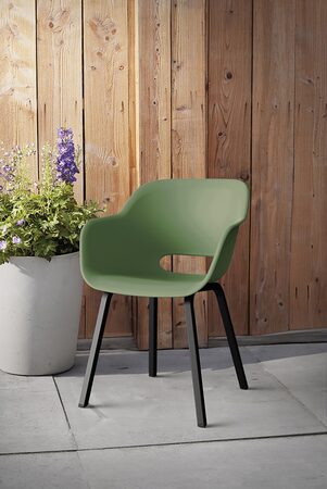 Zahradní křeslo Keter Noa cup olivové, kovové nohy, 2 ks