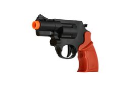 Teddies Pistole policejní 15cm plast s odznakem + přísavky 2ks na kartě