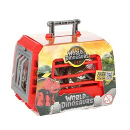 Dinosaurus skládací v kleci plast mix druhů
