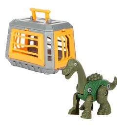 Dinosaurus skládací v kleci plast mix druhů