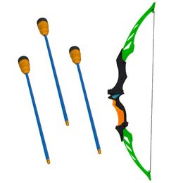 Luk 66cm + 3 šípy plast 2 barvy na kartě 18x68x3cm