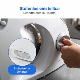Clatronic AS 2958 kráječ bílý 150W
