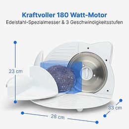 Clatronic AS 2958 kráječ bílý 150W