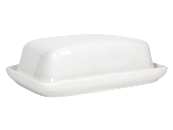 HIT Dóza na máslo keramická bílá 18x13,5x6cm HT-24302136
