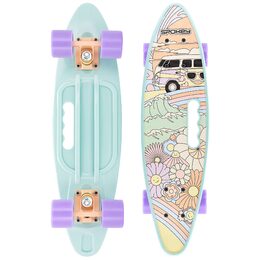 Spokey GROOVY Pennyboard s rukojetí, 56 cm