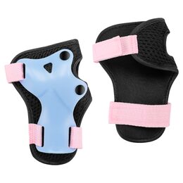 Spokey SHIELD 3dílná sada dětských chráničů, modro-růžové, vel. S