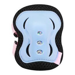 Spokey SHIELD 3dílná sada dětských chráničů, modro-růžové, vel. L