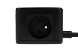 Nabíjecí stanice Huslog 12W 2xzásuvka, 2xUSB-C, 1xUSB černá