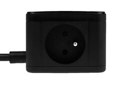 Nabíjecí stanice Huslog 12W 2xzásuvka, 2xUSB-C, 1xUSB černá
