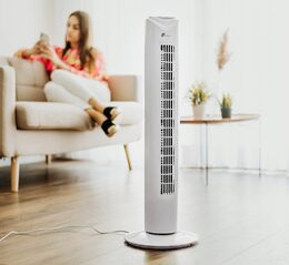 LIFE TIME Ventilátor sloupový SMART s ovladačem 80 cm ED-219642