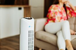LIFE TIME Ventilátor sloupový SMART s ovladačem 80 cm ED-219642