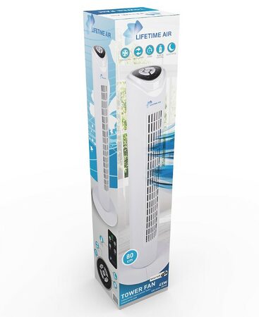 LIFE TIME Ventilátor sloupový SMART s ovladačem 80 cm ED-219642