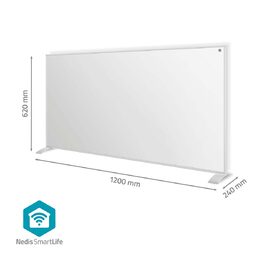 SmartLife HTIP700WTW infračervený topný panel 700W, IP44, nastavitelný termostat