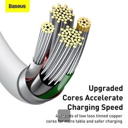 Datový kabel Baseus Superior Series USB/Lightning 1m (2.4 A) bílá
