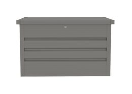Zahradní box G21 Denver 280 L, metalický šedý plechový