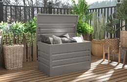Zahradní box G21 Denver 280 L, metalický šedý plechový
