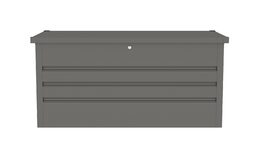 Zahradní box G21 Denver 400 L, metalický šedý plechový