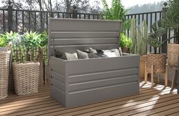 Zahradní box G21 Denver 400 L, metalický šedý plechový