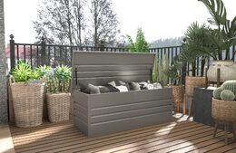 Zahradní box G21 Denver 560 L, metalický šedý plechový