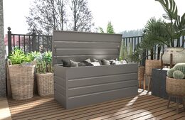 Zahradní box G21 Denver 770 L, metalický šedý plechový