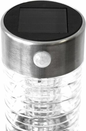 GRUNDIG Solární LED svítidlo zahradní s pohybovým senzorem 39 cm nerez ED-226127