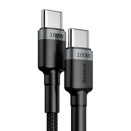 Datový kabel Baseus Cafule USB-C PD2.0 100W 2m 20V 5A šedo-černý