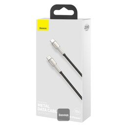 Datový kabel Baseus Cafule USB-C na USB-C 2m 100W černý