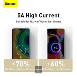 Datový kabel Baseus Cafule USB-C/USB-C 1m 100W (20V 5A) černý
