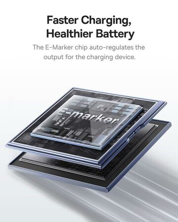 Magnetický nabíjecí kabel Baseus Tungsten USB/USB-C 1m 100W černý