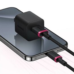 Rychlonabíjecí kabel Baseus Dura USB/USB-C 1m 60W černo červený