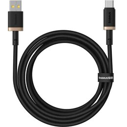 Rychlonabíjecí kabel Baseus Dura USB/USB-C 2m 60W černo zlatý