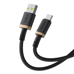 Rychlonabíjecí kabel Baseus Dura USB/USB-C 2m 60W černo zlatý
