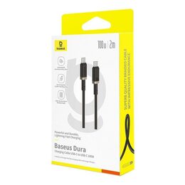 Rychlonabíjecí kabel Baseus Dura USB-C/USB-C 2m 100W černo zlatý