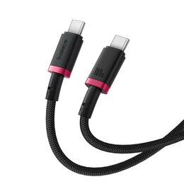 Rychlonabíjecí kabel Baseus Dura USB-C/USB-C 2m 100W červeno černý