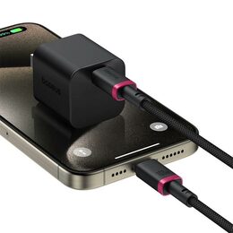 Rychlonabíjecí kabel Baseus Dura USB-C/USB-C 2m 100W červeno černý
