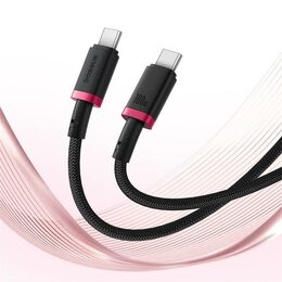 Rychlonabíjecí kabel Baseus Dura USB-C/USB-C 2m 100W červeno černý