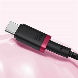 Rychlonabíjecí kabel Baseus Dura USB-C/USB-C 2m 100W červeno černý