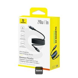 Datový kabel Baseus PicoGo magnetic USB-C/USB-C 1m 240W černý