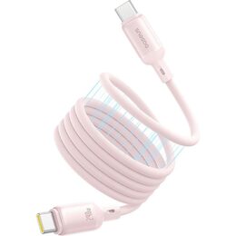 Magnetický datový kabel Baseus PicoGo USB-C/USB-C 1m 240W růžový
