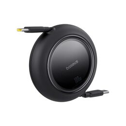 Navíjecí kabel Baseus Free2Pull USB-C/USB-C s nastavitelnou délkou až 1m 100W černý
