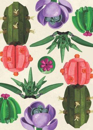 Chronicle Books LEGO® Sada botanických hracích karet