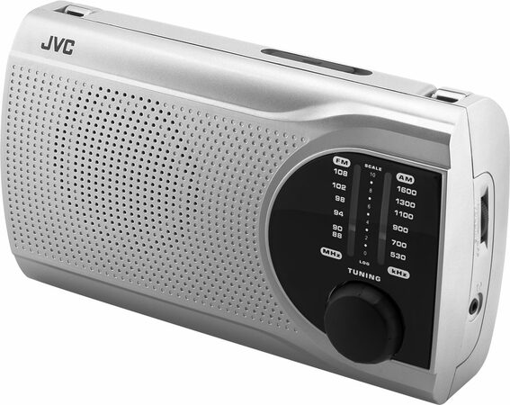 JVC Radiopřijímač RA-E321S, stříbrný