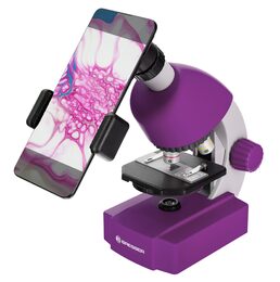 Bresser Junior 40x-640x Microscope, violet (70121)