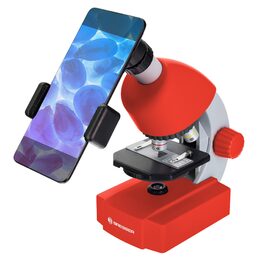 Bresser Junior 40x-640x Microscope, red (70122)
