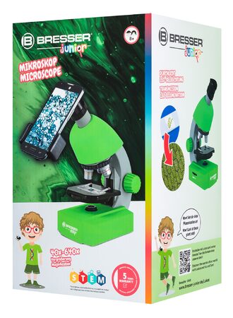 Bresser Junior 40x-640x Microscope, green