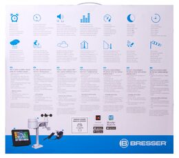 Meteostanice Bresser 5v1 s Wi-Fi a barevným displejem, černá